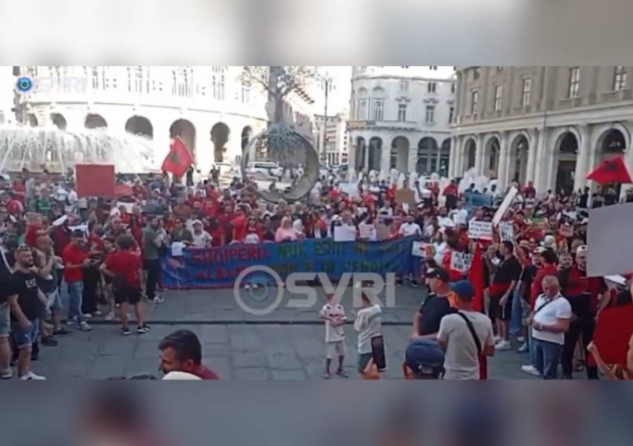  Shqipëria nuk është në shitje   Shqiptarët e Genovës në Itali ngrihen në protestë kundër Ramës