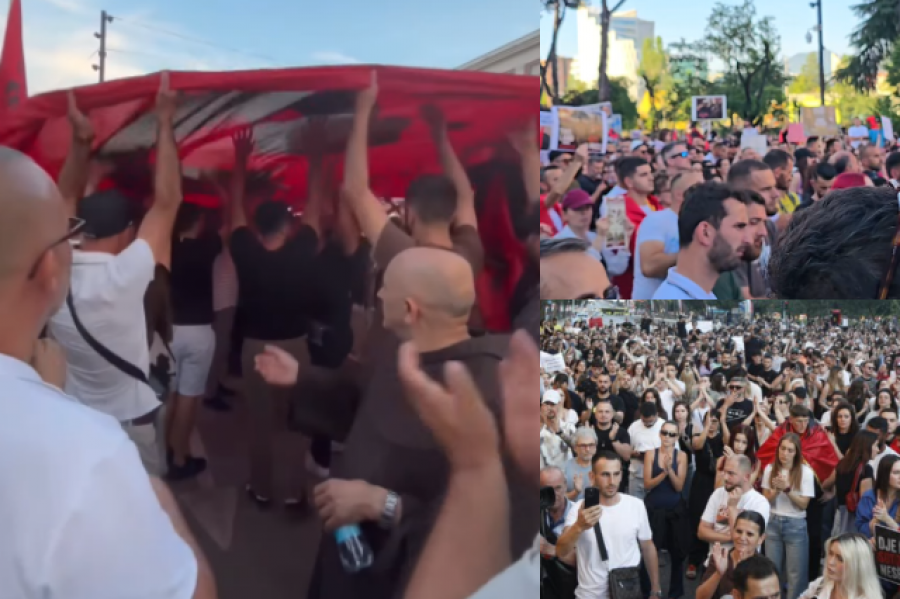 Dita e 10 protestave kundër qeverisë Rama  nis marshimi i protestuesve në sheshin  Skënderbej 