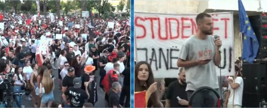 'Rama dorëhiqu, gënjeshtrave iu erdhi fundi!', i riu nga protesta para Kryeministrisë: Jo, negociatave