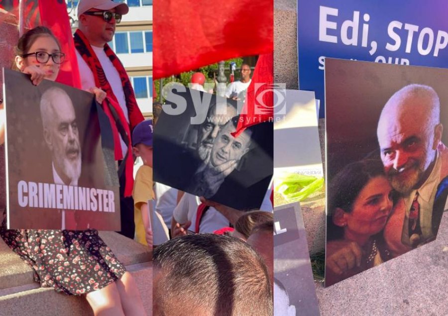 Pankarta dhe thirrje kundër qeverisë në protestat e diasporës në Romë dhe Pisa