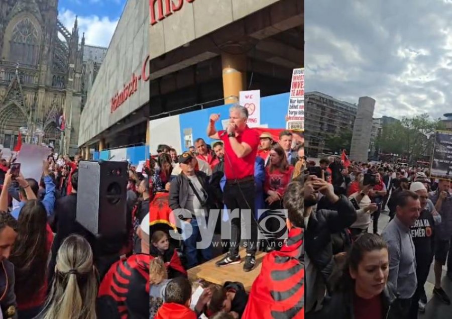 Rama jepe dorëheqjen   Zëri i mbi 2 mijë shqiptarëve të lirë kumbon në Këln të Gjermanisë