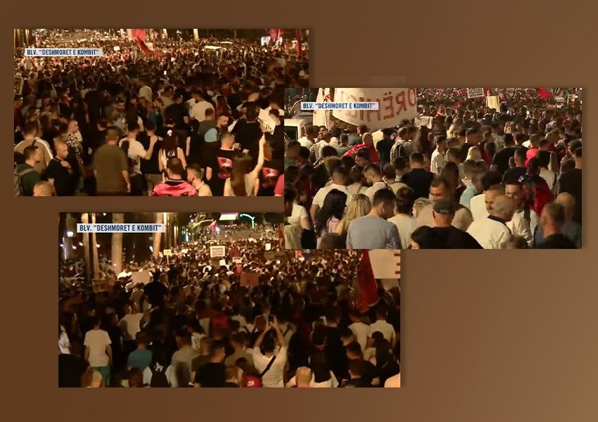 Nis marshimi i protestuesve, thirrje të forta për dorëheqjen e Ramës