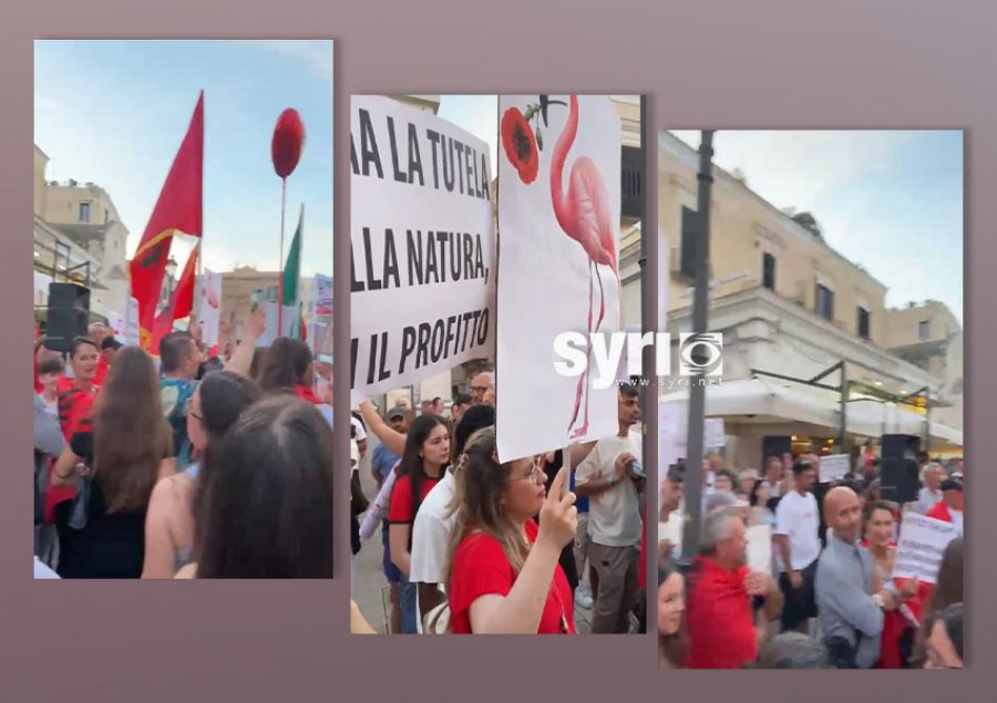 'Rama ik', shqiptarët në Bari kërkojnë dorëheqjen e kryeministrit 