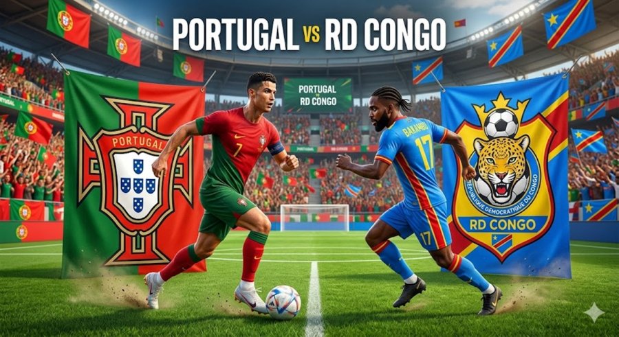 Formacionet zyrtare të Portugali RD Kongo  Ronaldo nis misionin për t iu përgjigjur Messit