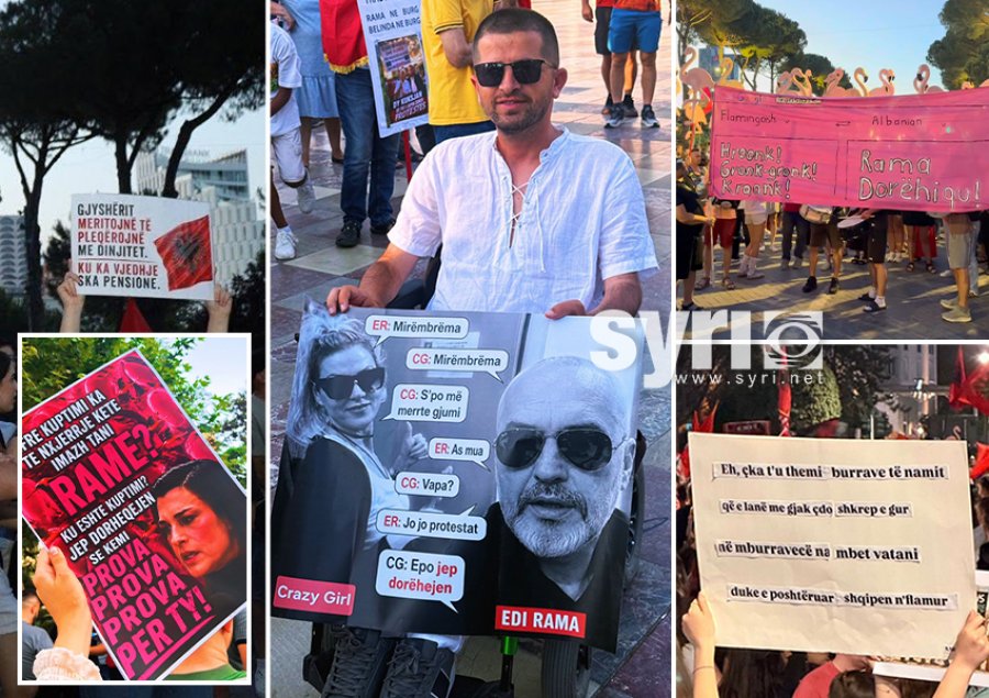 'Vapa?...Jo, protesta', ja disa nga pankartat 'pikante' nga protesta e 19-të kundër qeverisë Rama