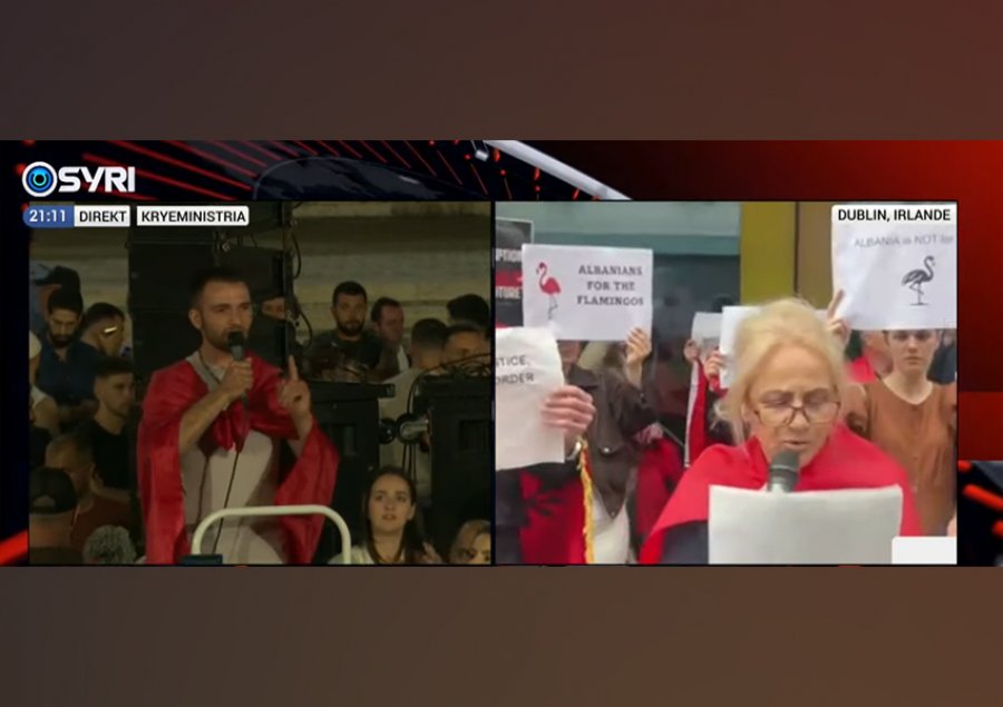 VIDEO  Shqiptarët në Dublin protestojnë kundër qeverisë së Edi Ramës
