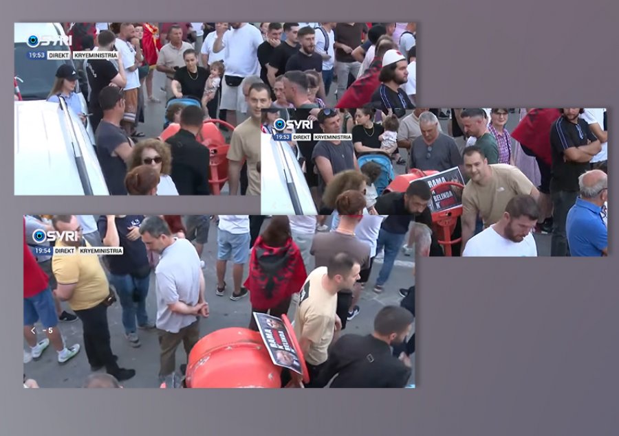  Rama në burg  Belinda në burg   Të rinjtë godasin me simbolikë  parkojnë betonieren para Kryeministrisë