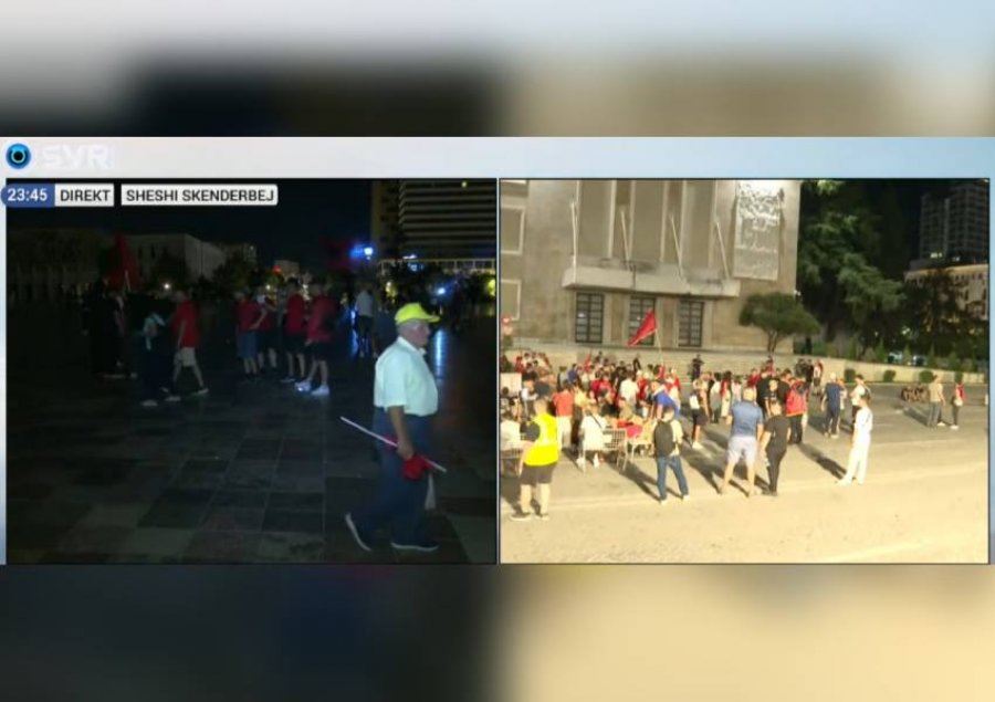 Mbaron marshimi/ Protestuesit ndahen, disa te sheshi 'Skënderbej' dhe disa para Kryeministrisë   