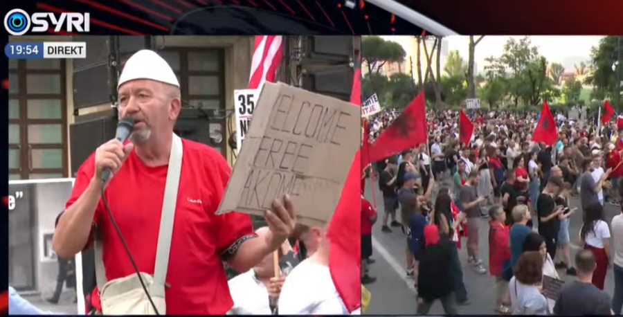 ‘Kakomeja e lirë’ – Banori në protestën e 23-të: Pa diasporën nuk do ia dilnim