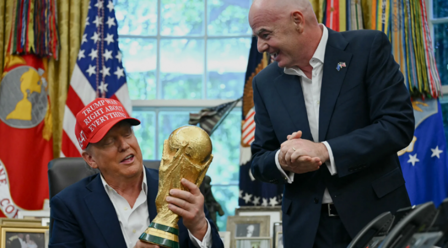 Infantino konfirmon: Trump do të jetë në finalen e Botërorit 2026 dhe do të dorëzojë trofeun