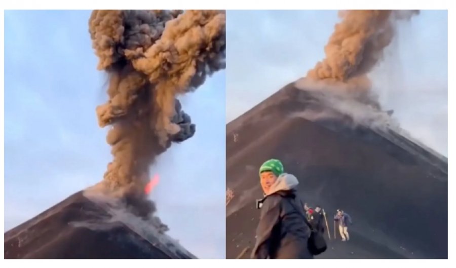 vrapo-vrapo-turistet-ikin-me-panik-pas-shperthimit-te-dhunshem-te-vullkanit-volcán-de-fuego-ne-guatemale