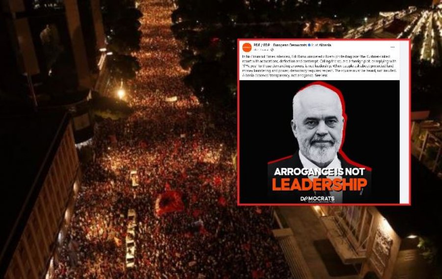 Demokratët Europianë i përvishen Ramës: Sheshi duhet të dëgjohet, jo të fyhet!