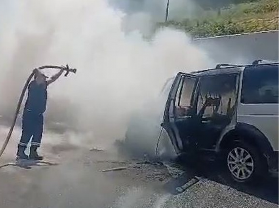 Digjet një fuoristradë pranë tunelit të Llogarasë, dyshohet për...