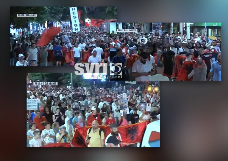  Rama jepe dorëheqjen   Marshimi protestë vijon pranë Rrugës së Elbasanit