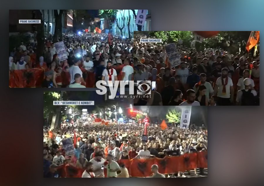 'Rama jepe dorëheqjen' Marshimi protestë vijon në rrugët e Tiranës