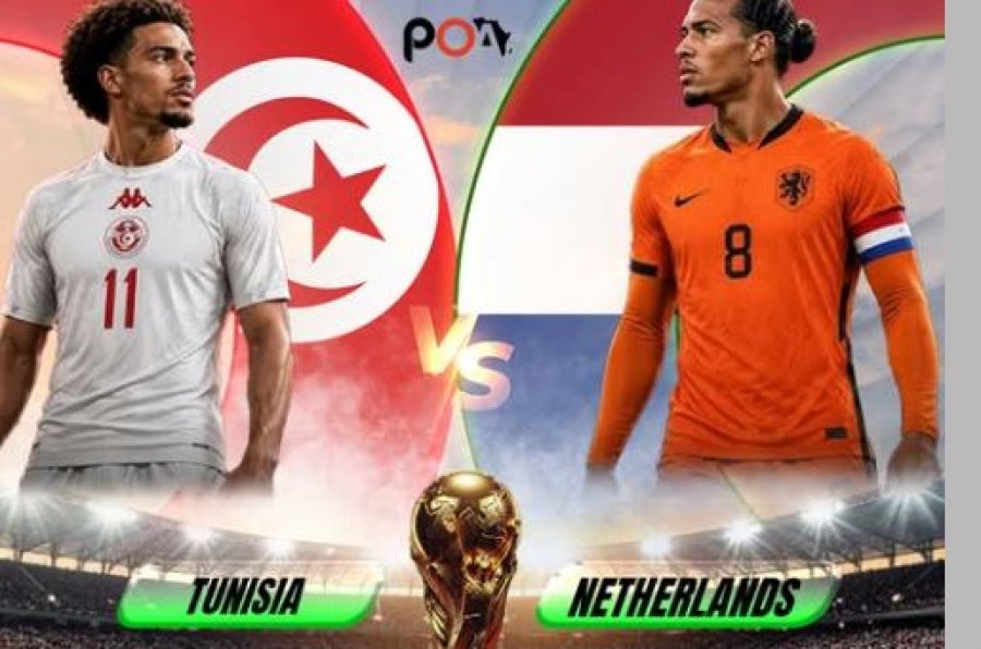Tunizi Holandë  01 00   zbardhen formacionet   tulipanët  synojnë fitore me goleadë