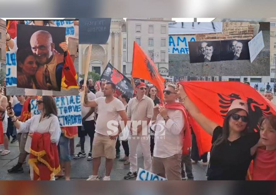  Rama jepe dorëheqjen   Me qindra shqiptarë të diasporës në Parma dalin në protestë