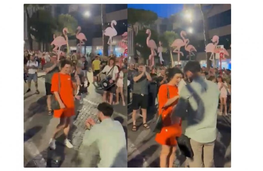 nje-po-mes-protestes-i-riu-gjunjezohet-para-partneres-mes-flamingove-ne-sheshin-para-kryeministrise