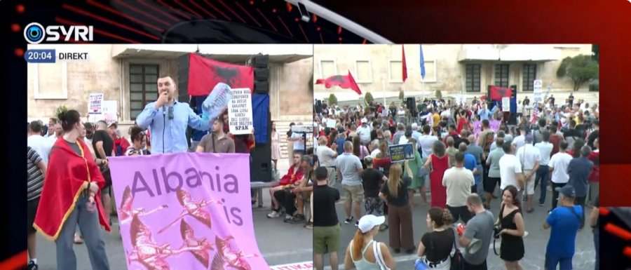 'Rama jepe dorëheqjen'/ Protesta e 30-të kundër qeverisë, protestuesit të mbledhur para Kryeministrisë