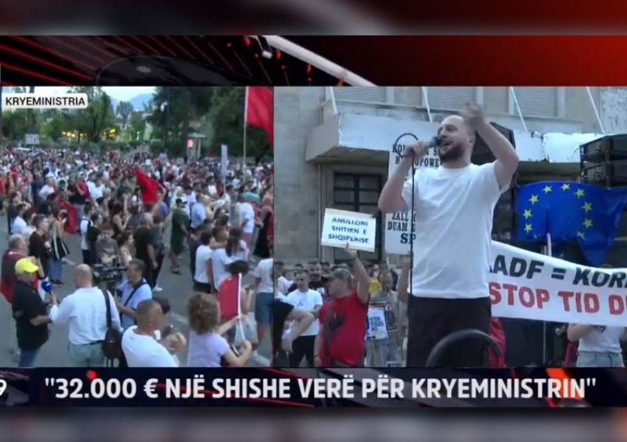VIDEO  Protestuesit  Bojkotoni mediat e kapura nga Edi Rama