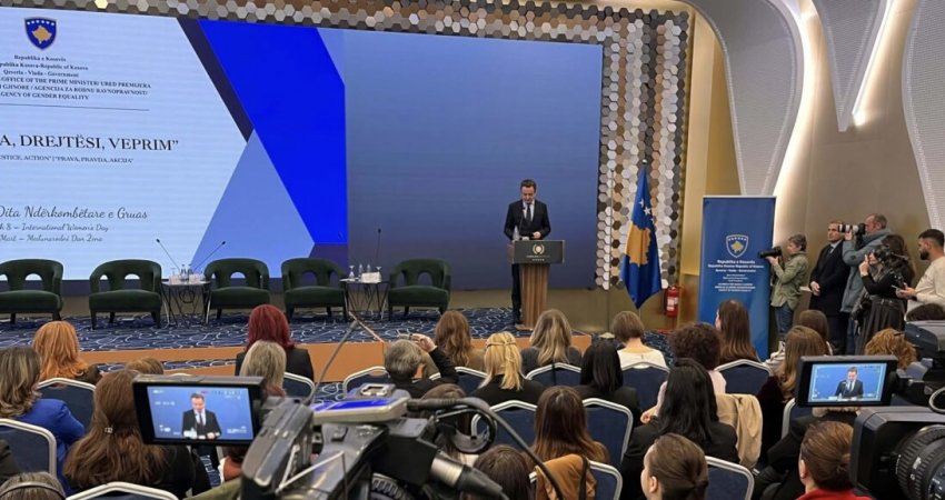Kurti për 8 Marsin: Tolerancë zero për dhunën me bazë gjinore, drejtësia e barabartë është përgjegjësi e Republikës