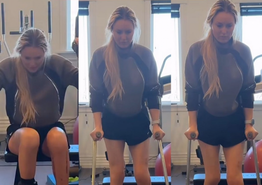 Lindsey Vonn rikthehet në këmbë: videoja e parë pas aksidentit të rëndë