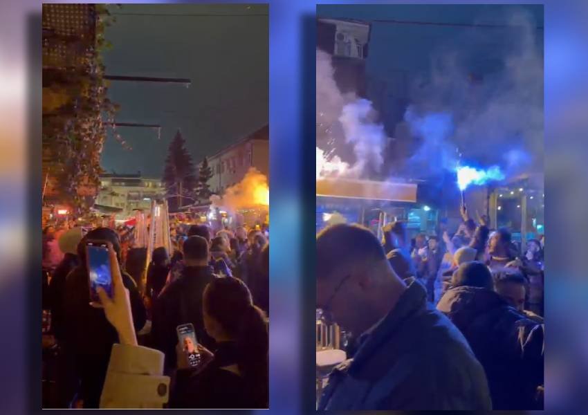 VIDEO/ Prishtina e përmbytur nga tifozët, festa në kryeqytetin e Kosovës