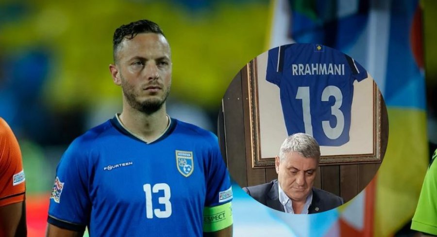 Pa Rrahmanin në fushë, por me zemër në stadium, kapiteni motivon Kosovën me legjendën Vokrri
