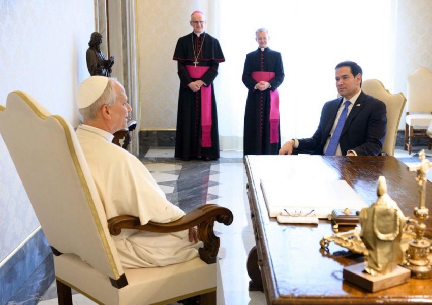 Marco Rubio takohet me Papa Leone XIV, bisedime mbi paqen dhe sigurinë ndërkombëtare